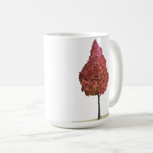Wenig rote Baum-Tasse Kaffeetasse (VorderseiteRechts)