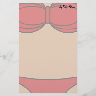 Wenig roter Bikini Briefpapier