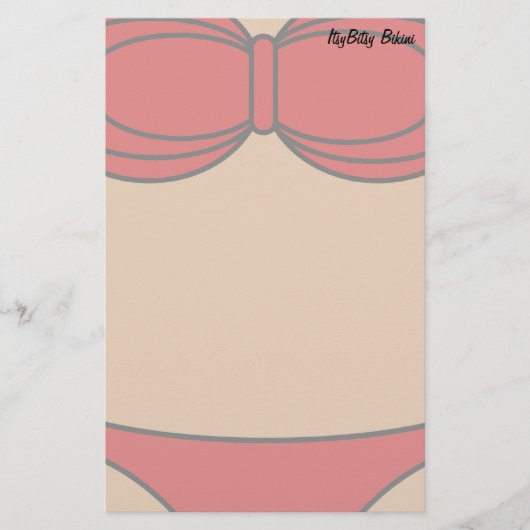Wenig roter Bikini Briefpapier (Vorderseite)