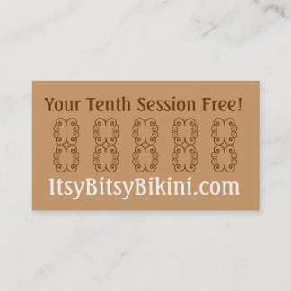 Wenig roter Bikini Visitenkarte