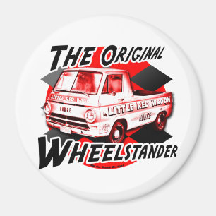 Wenig roter Lastwagen Magnet