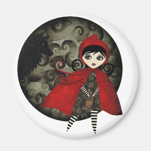 Wenig rotes Capuccine Magnet