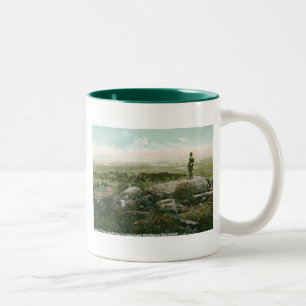 Wenig runde Spitze, Gettysburg-Schlachtfeld Vintag Zweifarbige Tasse
