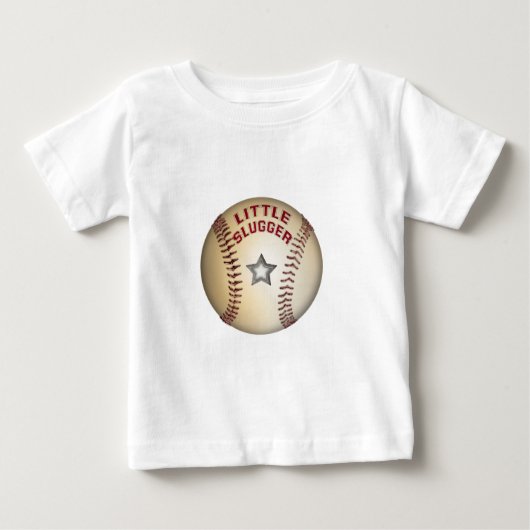 Wenig Schläger-Baseball Baby T-shirt (Vorderseite)