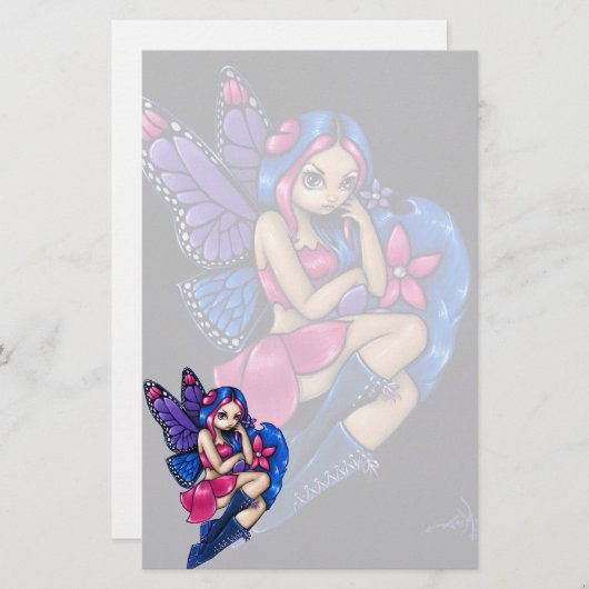 "Wenig schüchternes" Briefpapier (Vorne/Hinten)