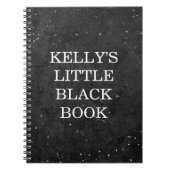 Wenig Schwarzbuch-Tafel-Art - personifizieren Sie Notizblock (Vorderseite)