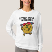 Wenig schwarze Beschriftung Fräulein-Trouble | T-Shirt (Vorderseite)