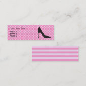 Wenig schwarze Ferse Mini Visitenkarte (Vorne/Hinten)