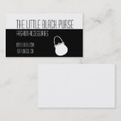 Wenig schwarzer Geldbeutel - kundengerecht! Visitenkarte (Vorne/Hinten)
