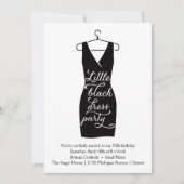 Wenig schwarzes Kleid Einladung (Vorderseite)