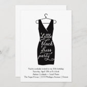 Wenig schwarzes Kleid Einladung (Vorne/Hinten)