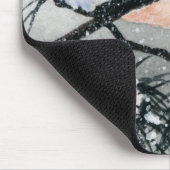 Wenig Schwarzes mit einer Kappe bedeckter Mousepad (Ecke)