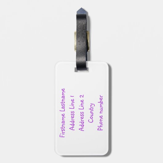 Wenig SIS-Gewohnheits-Gepäckanhänger Gepäckanhänger (Rückseite vertikal)