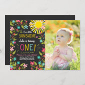 Wenig Sonnenschein-Geburtstags-Party Einladung mit (Vorne/Hinten)