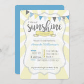 Wenig Sonnenstrahl-Baby-Duschen-Einladung Einladung (Vorne/Hinten)