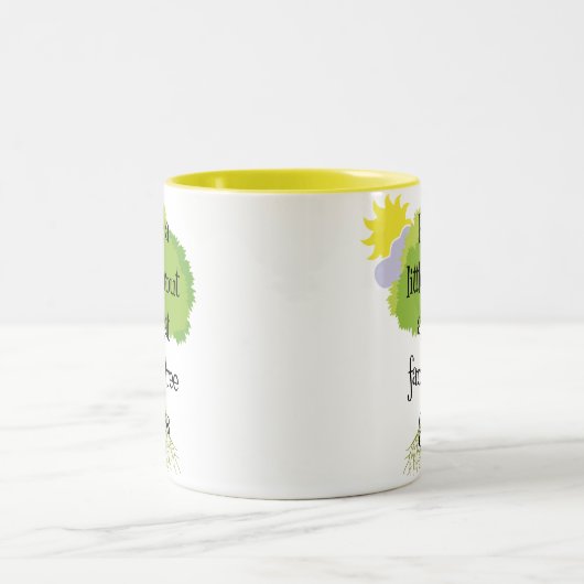 Wenig Sprössling Zweifarbige Tasse (Mittel)