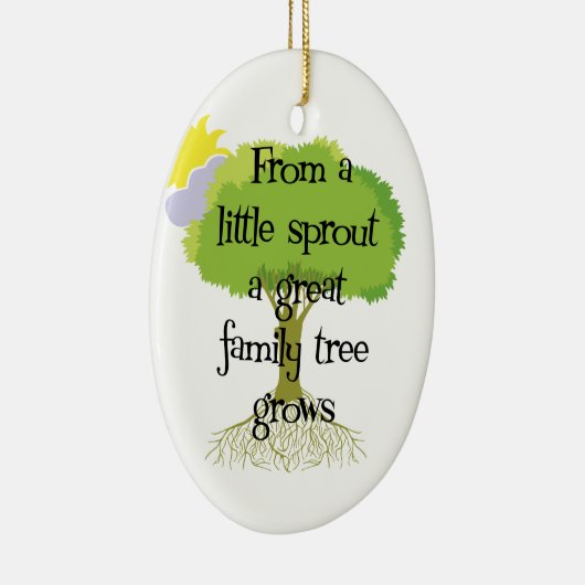 Wenig Sprösslings-Genealogie-Verzierung Keramik Ornament (Rechts)