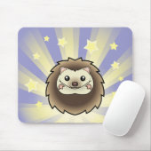 Wenig Stern-Pygmäe-Igel Mousepad (Mit Mouse)