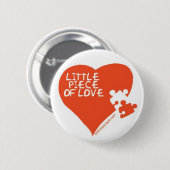 Wenig Stück des Liebeherz-Abzeichens Button (Vorne & Hinten)