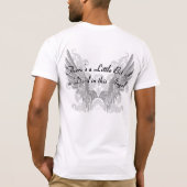 Wenig Stückchen eines Teufels in diesem Engel #1a T-Shirt (Rückseite)