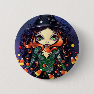 "Wenig Süßigkeits-Hexe-" Knopf Button