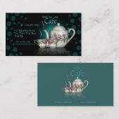 Wenig Tee-Topf-Café-Geschäfts-Visitenkarte Visitenkarte (Vorne/Hinten)