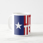 Wenig Texas-Flaggen-Logo-Tasse Kaffeetasse (Vorderseite Links)