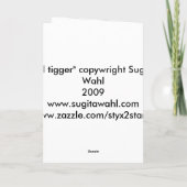 wenig tigger Karte mit Grenze (Rückseite)