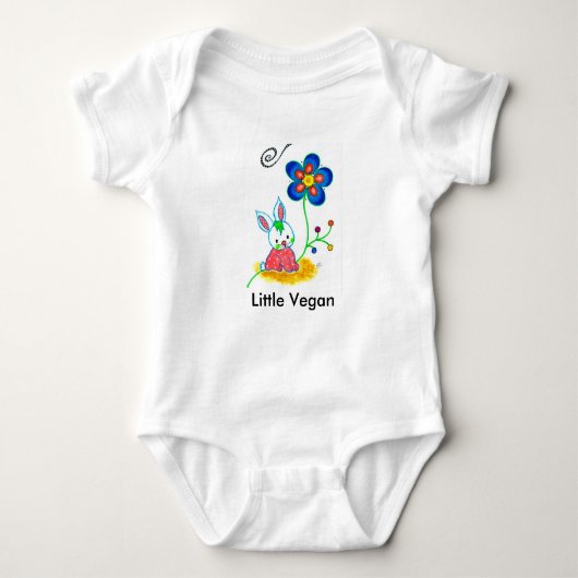"Wenig veganer" Baby-Bodysuit Baby Strampler (Vorderseite)