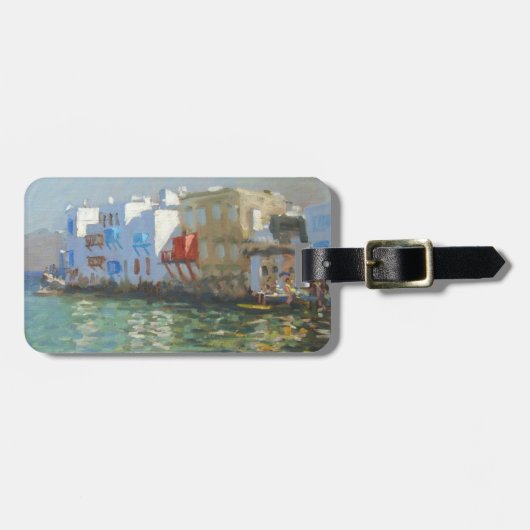 Wenig Venedig Mykonos Gepäckanhänger (Vorderseite horizontal)