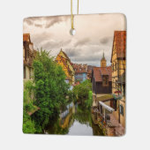 Wenig Venedig, zierliches Venise, in Colmar, Keramikornament (Links)
