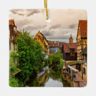 Wenig Venedig, zierliches Venise, in Colmar, Keramikornament