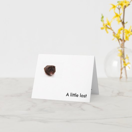 "Wenig verlor " Karte (Gelbe Blume)