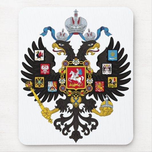 Wenig Wappen russischen Reiches 1883 Mousepad (Vorne)