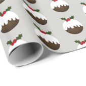 Wenig Weihnachtspudding-Muster Geschenkpapier (Rolleneckpunkt)