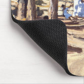 Wenig weißer Haus Karoo Südafrika Mousepad (Ecke)