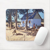 Wenig weißer Haus Karoo Südafrika Mousepad (Mit Mouse)
