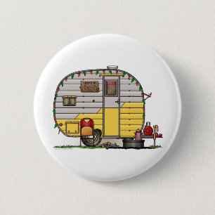 Wenig Western-Camper-Anhänger Button