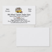 Wenig Western-Camper-Anhänger M Visitenkarte (Vorne/Hinten)