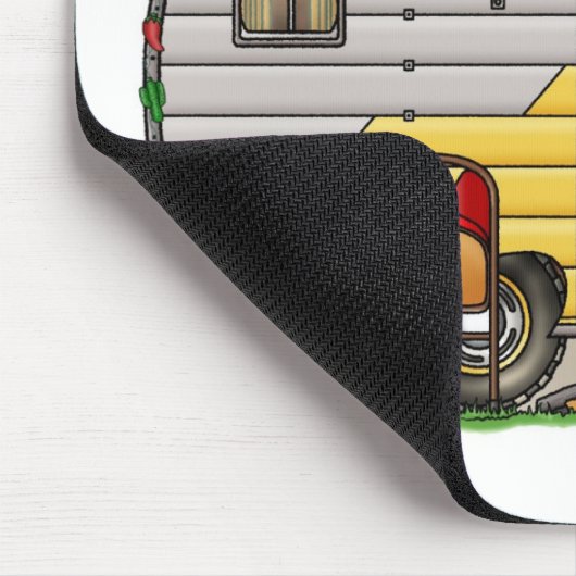 Wenig Western-Camper-Anhänger Mousepad (Ecke)