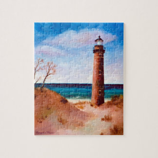 Wenig Zobel-Punkt-Leuchtturm-Puzzlespiel Puzzle
