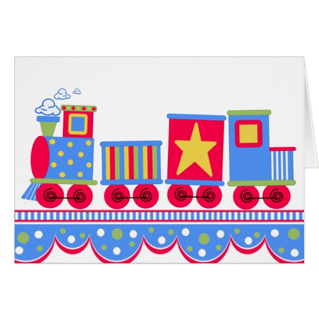 Wenigblauer und roter Zug (Vorderseite (Horizontal))
