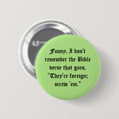 Wenige bekannte Bibel-Verse Button (Vorne & Hinten)