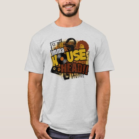 Wenige gewählt Haus-Musik - Haus-Hauptt-shirt T-Shirt (Vorderseite)