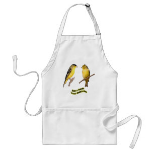 Wenige Goldfinches Schürze