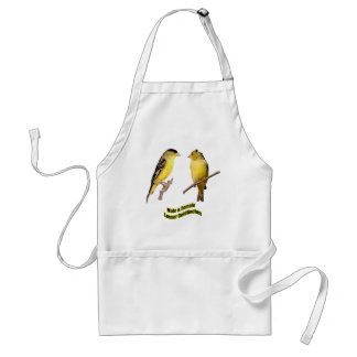 Wenige Goldfinches Schürze
