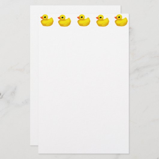 "Wenige Gummiducky " Briefpapier (Vorne/Hinten)