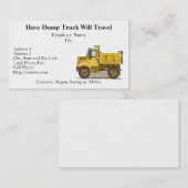 Wenige Kipper-Visitenkarten Visitenkarte (Vorne/Hinten)