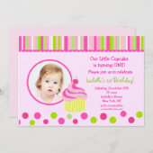 Wenige Kuchen-Foto-Geburtstags-Party Einladungen (Vorne/Hinten)