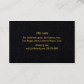 Wenige Leichtsinnkarten Visitenkarte (Rückseite)